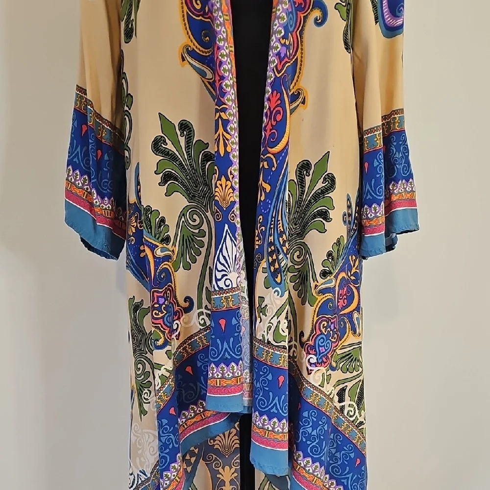 Flying Tomato Multicolor Boho Kimono - Picture 6 of 11